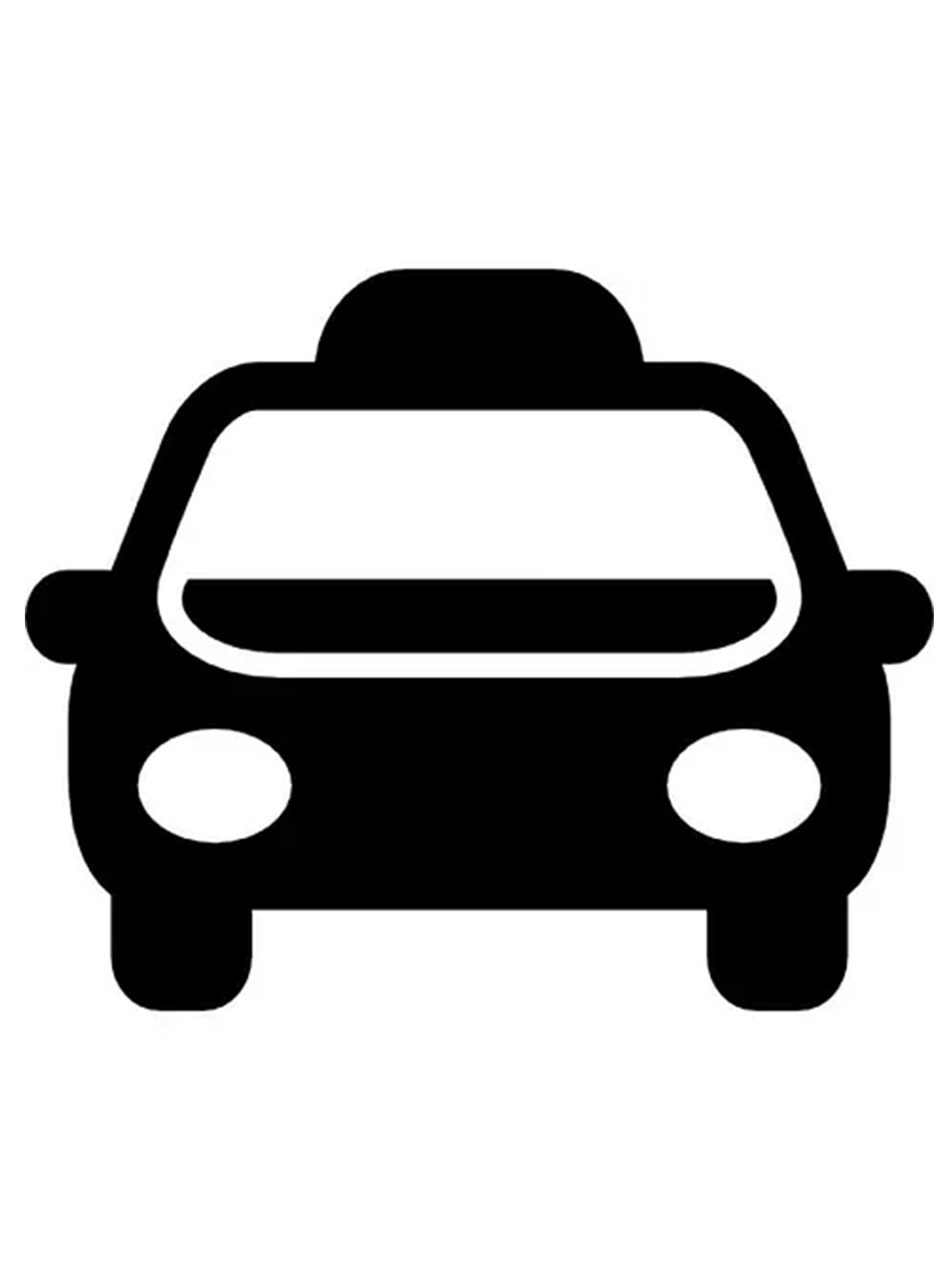 Schwarzes Auto-Symbol.